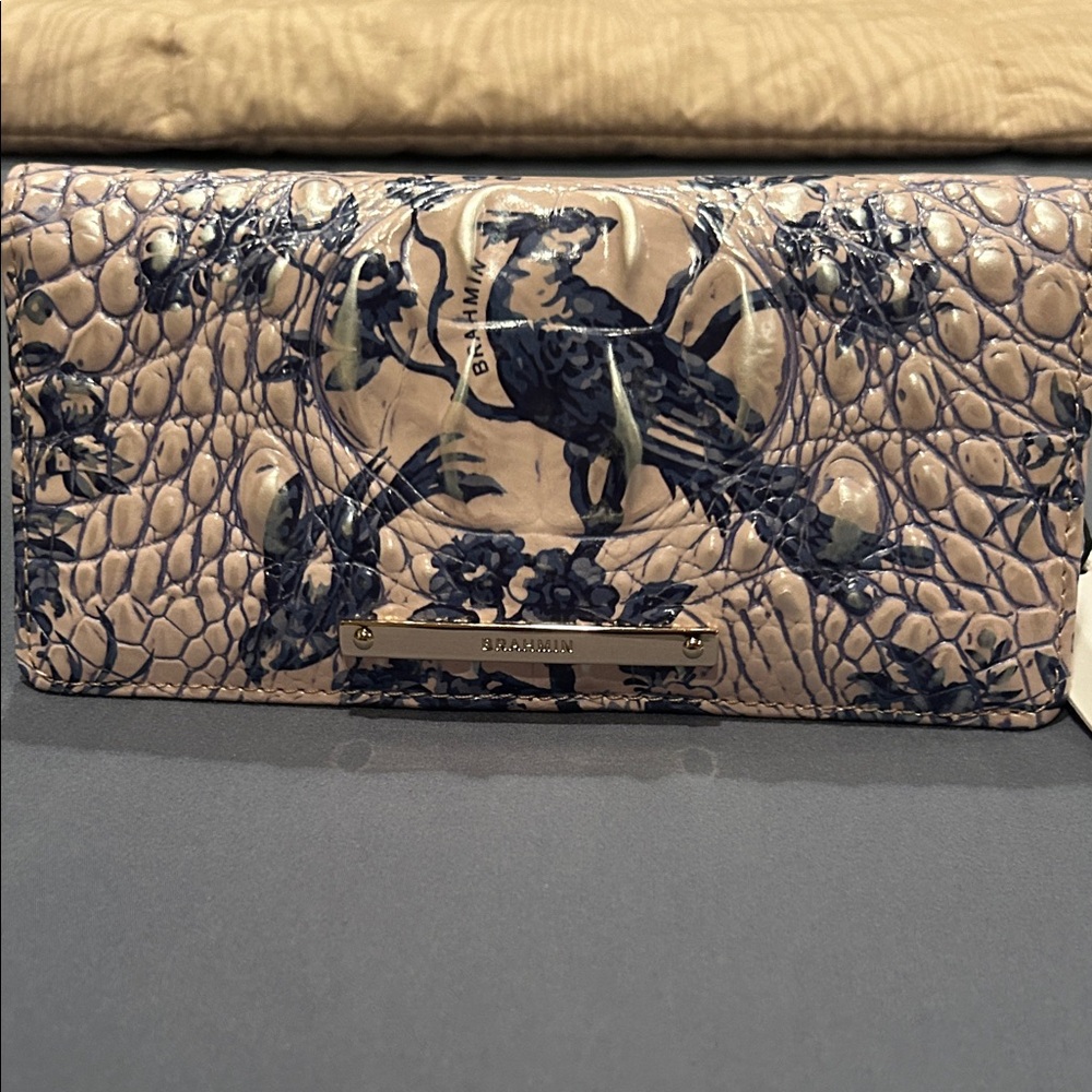 Brahmin Beige and Black Women's Wallet - Picture 2 of 7